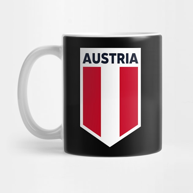 Austria Flag Emblem by SLAG_Creative